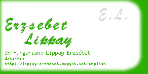 erzsebet lippay business card